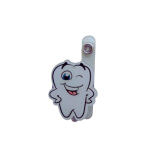 Retractable Badge Reel with Clip - Tooth